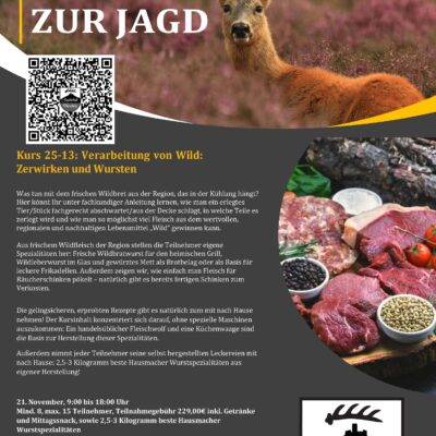 Neuer Wild Zerwirk- und Wurstekurs