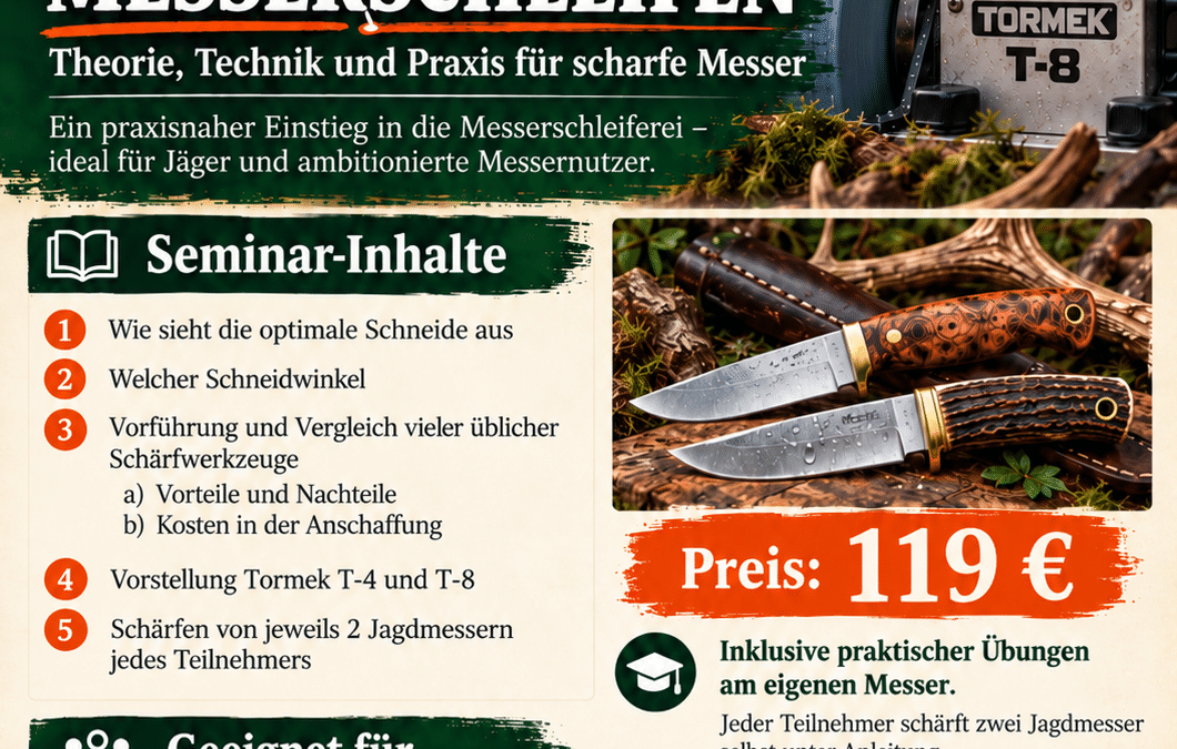 Neuer Kurs Messerschärfen von A-Z
